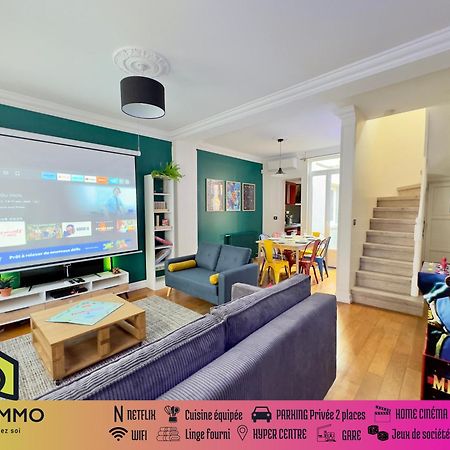 Maison 3Ch - Cinema - Game Room - Parking - Gare Amiens Exteriér fotografie