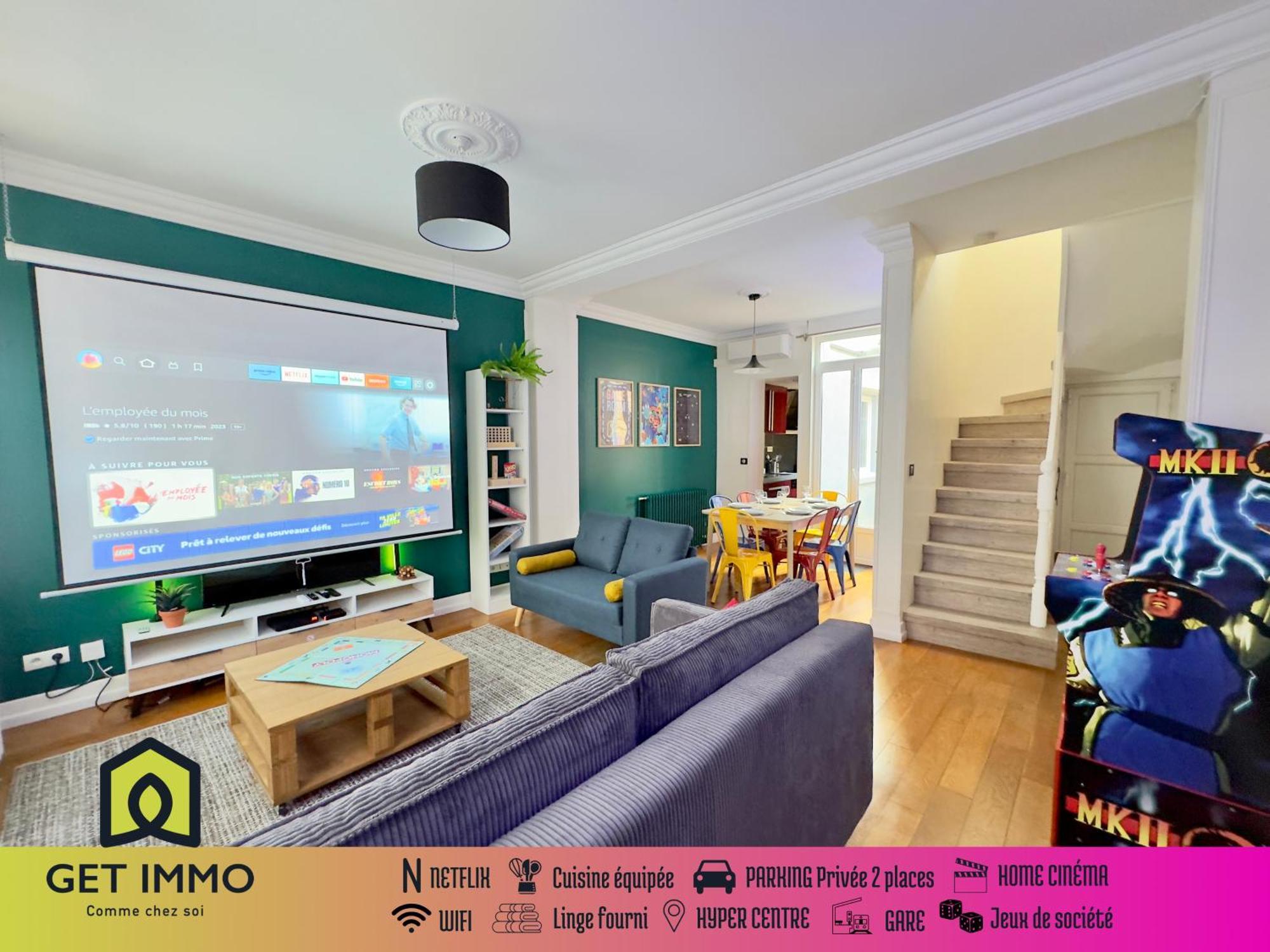 Maison 3Ch - Cinema - Game Room - Parking - Gare Amiens Exteriér fotografie